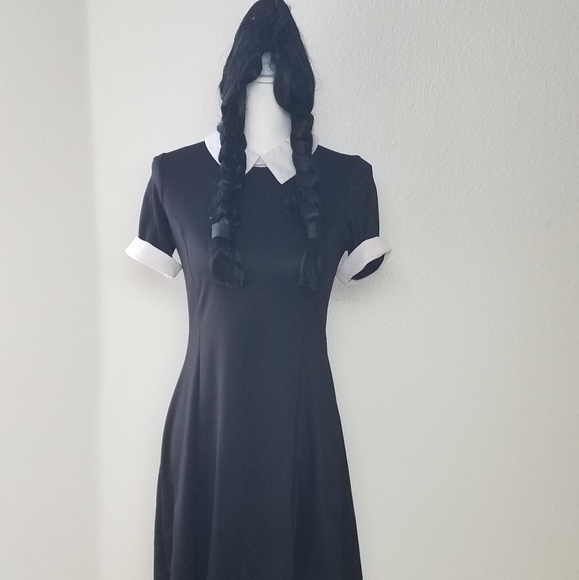 wednesday addams dress short sleeve Wednesday Addams Costume Addams Family Halloween Ideas 2023